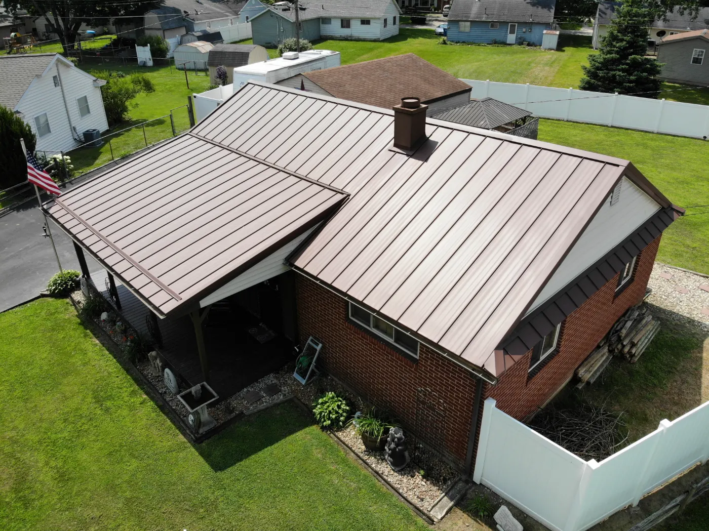 Commercial roof inspection documented in North Manchester